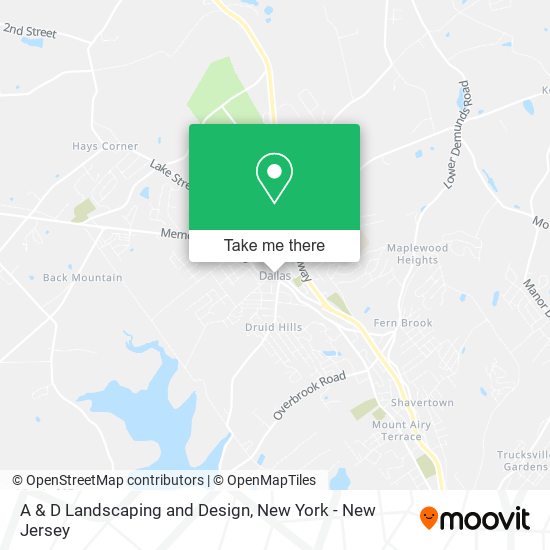 A & D Landscaping and Design map