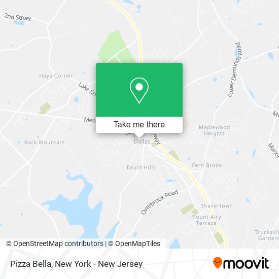 Pizza Bella map