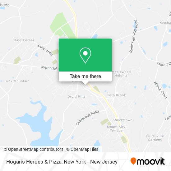 Hogan's Heroes & Pizza map