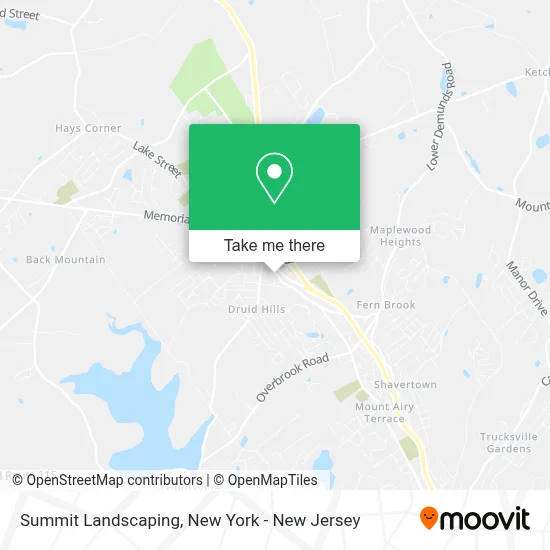 Summit Landscaping map