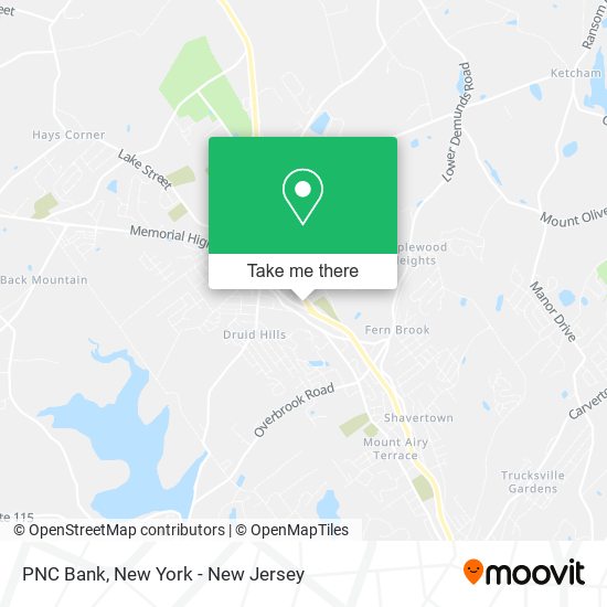 PNC Bank map