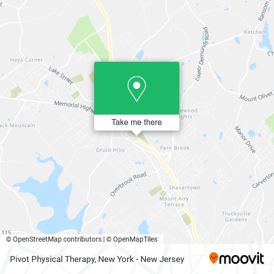 Mapa de Pivot Physical Therapy