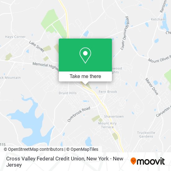 Mapa de Cross Valley Federal Credit Union