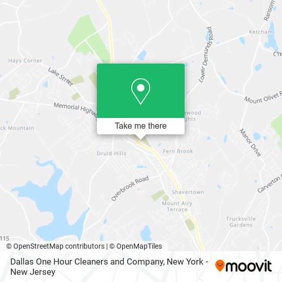 Mapa de Dallas One Hour Cleaners and Company
