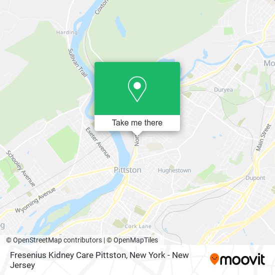 Mapa de Fresenius Kidney Care Pittston