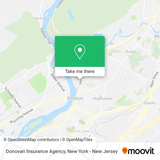 Donovan Insurance Agency map