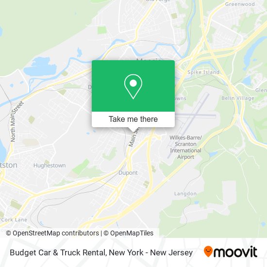 Budget Car & Truck Rental map