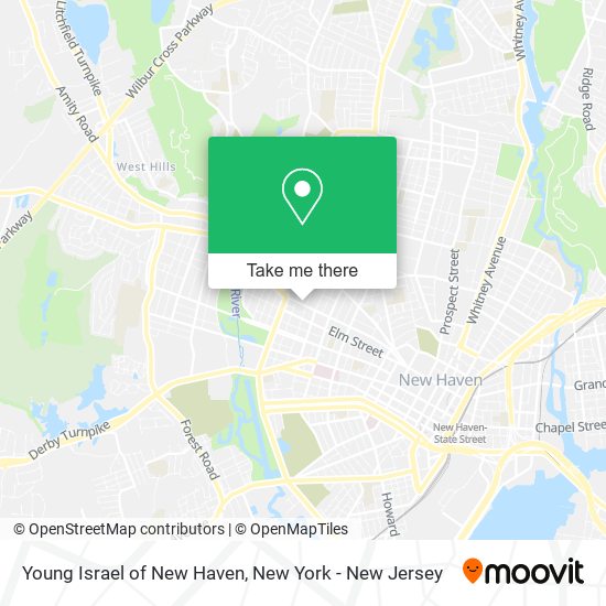 Young Israel of New Haven map