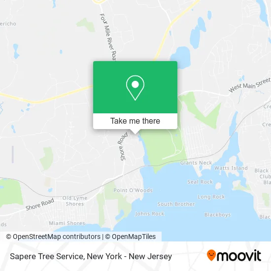 Sapere Tree Service map