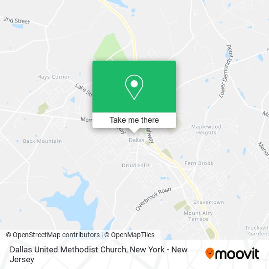 Dallas United Methodist Church map