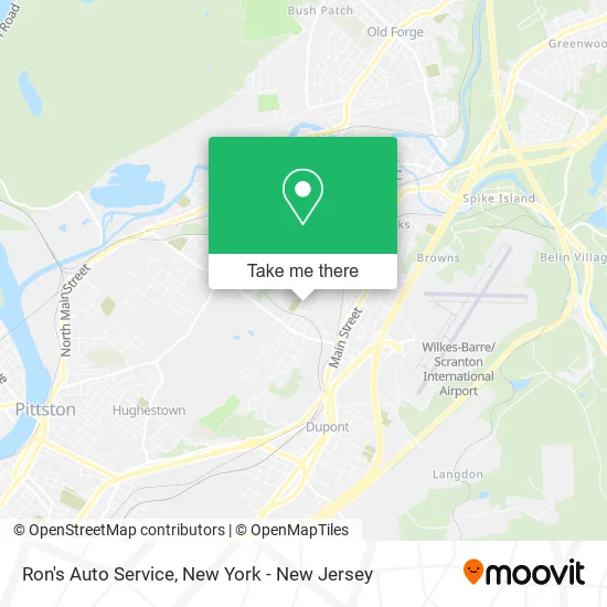Ron's Auto Service map