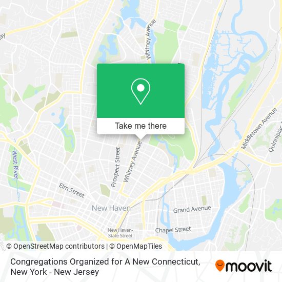Mapa de Congregations Organized for A New Connecticut