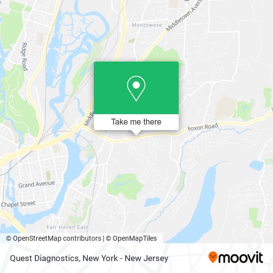 Quest Diagnostics map