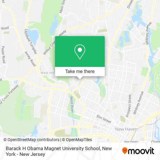 Mapa de Barack H Obama Magnet University School