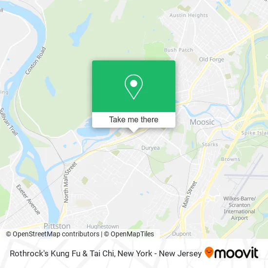 Rothrock's Kung Fu & Tai Chi map