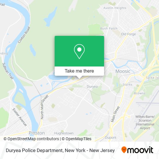 Duryea Police Department map