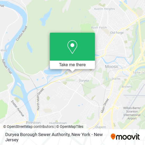 Duryea Borough Sewer Authority map