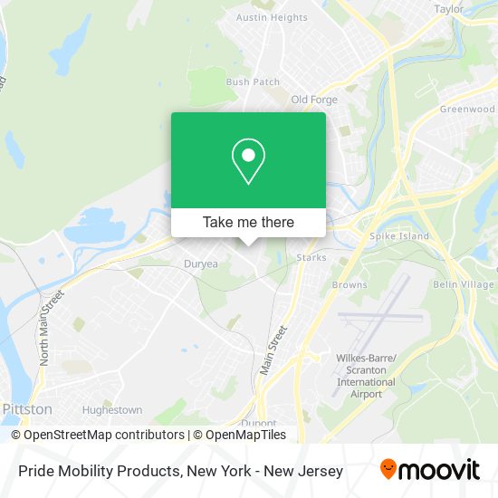 Mapa de Pride Mobility Products