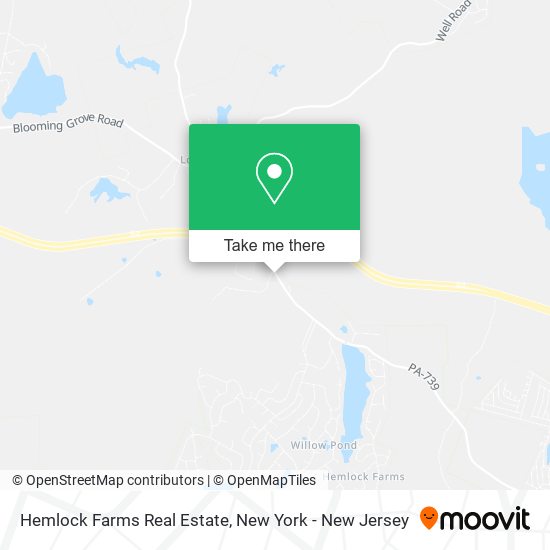 Hemlock Farms Real Estate map