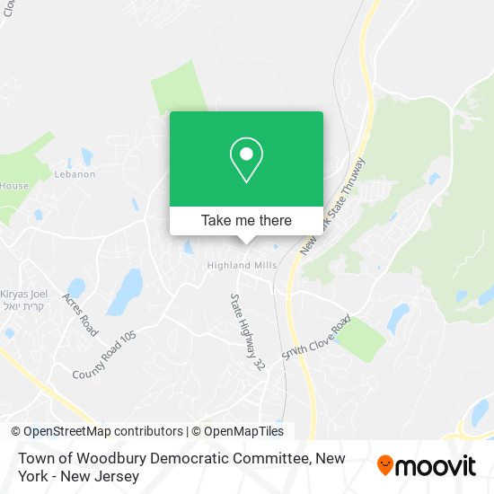 Mapa de Town of Woodbury Democratic Committee