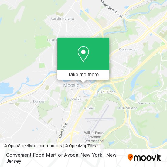 Mapa de Convenient Food Mart of Avoca