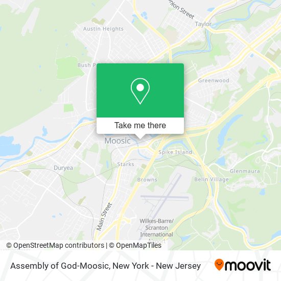 Mapa de Assembly of God-Moosic