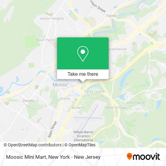 Moosic Mini Mart map