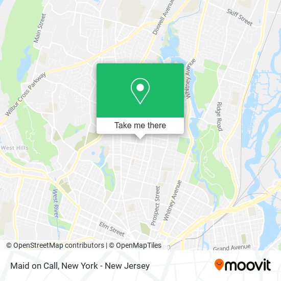 Maid on Call map