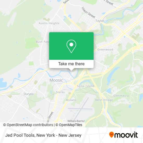 Jed Pool Tools map
