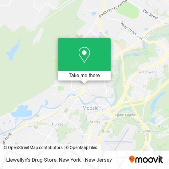 Mapa de Llewellyn's Drug Store