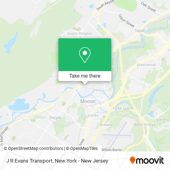 J R Evans Transport map