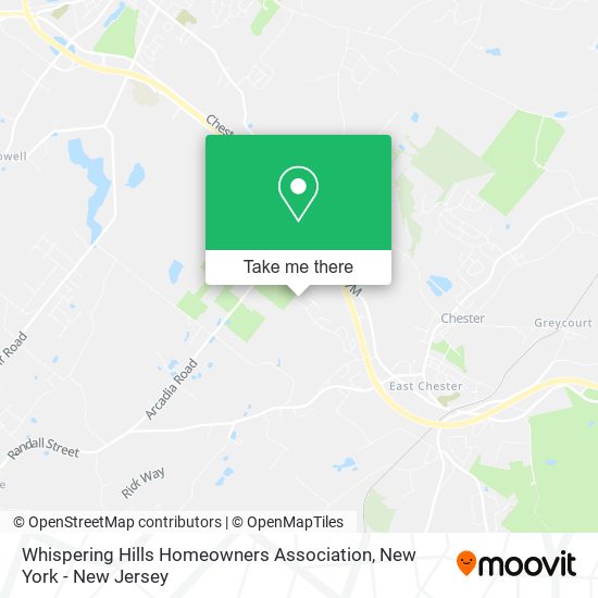 Whispering Hills Homeowners Association map
