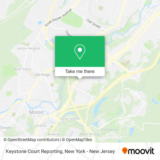 Keystone Court Reporting map