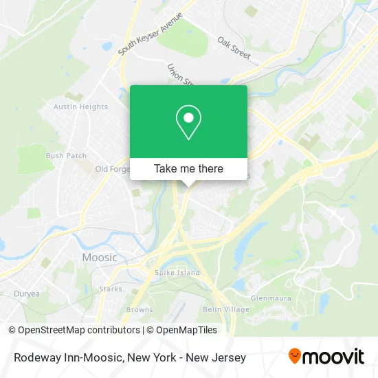 Rodeway Inn-Moosic map