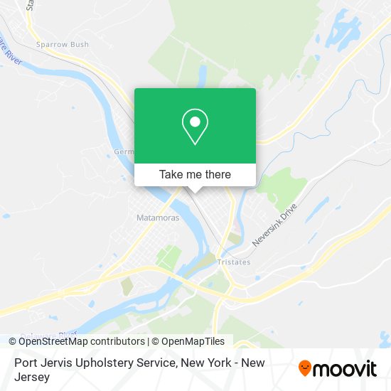 Mapa de Port Jervis Upholstery Service