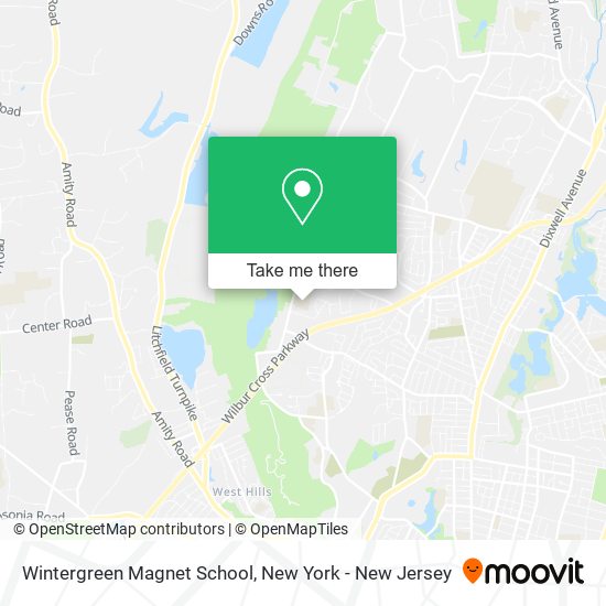 Wintergreen Magnet School map