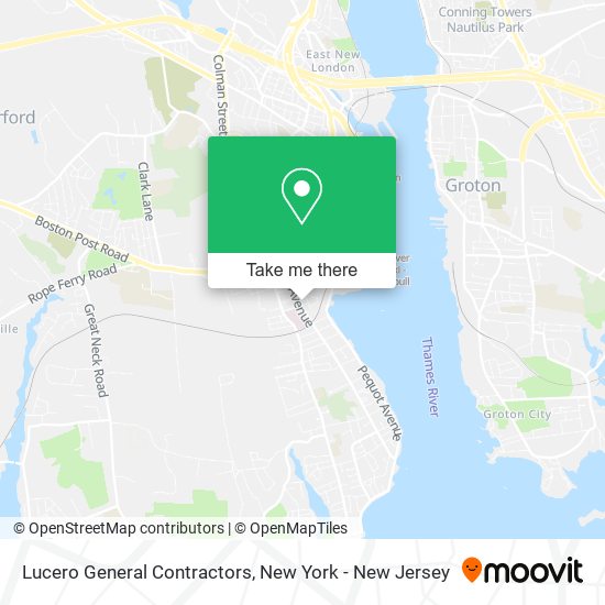 Lucero General Contractors map