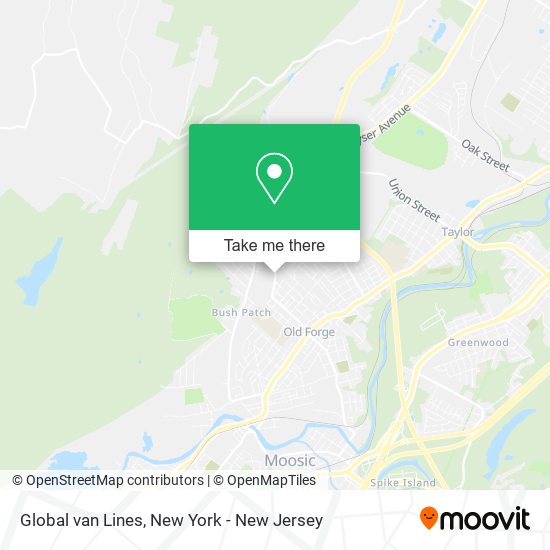 Mapa de Global van Lines