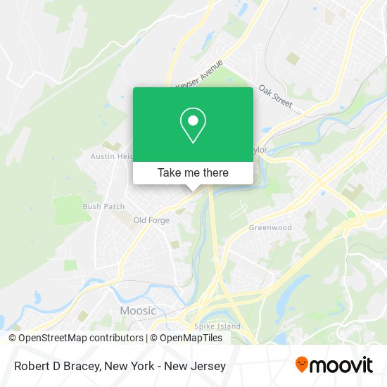 Robert D Bracey map