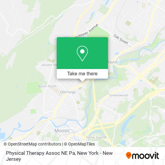 Mapa de Physical Therapy Assoc NE Pa