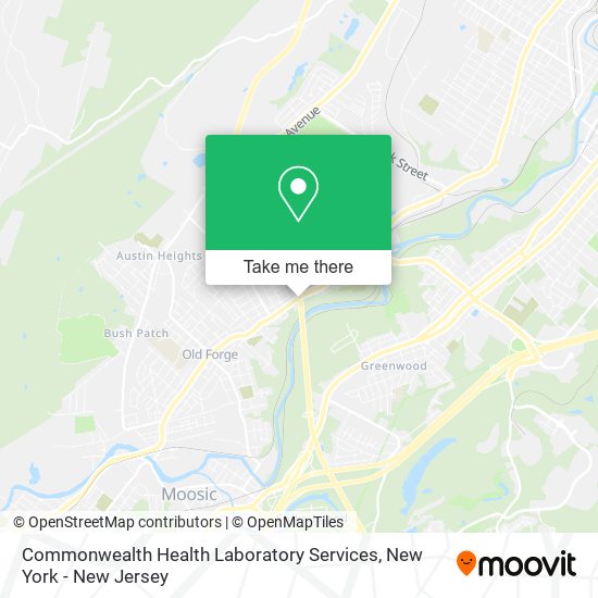 Commonwealth Health Laboratory Services map