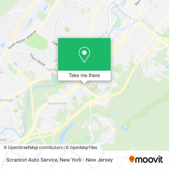 Mapa de Scranton Auto Service