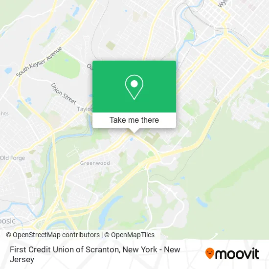 First Credit Union of Scranton map