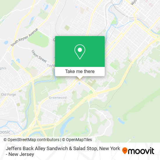 Mapa de Jeffers Back Alley Sandwich & Salad Stop