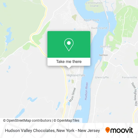 Hudson Valley Chocolates map
