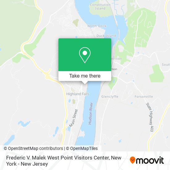 Mapa de Frederic V. Malek West Point Visitors Center