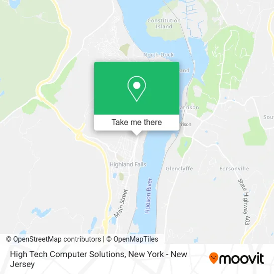 High Tech Computer Solutions map
