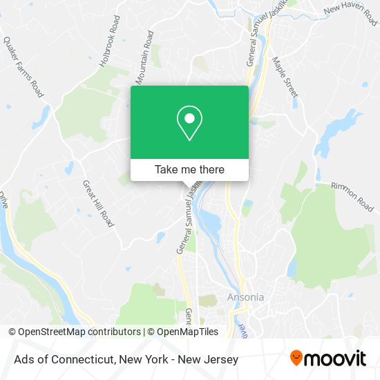 Mapa de Ads of Connecticut