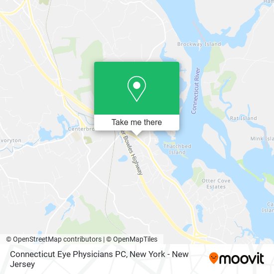 Mapa de Connecticut Eye Physicians PC