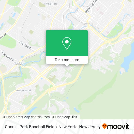 Mapa de Connell Park Baseball Fields
